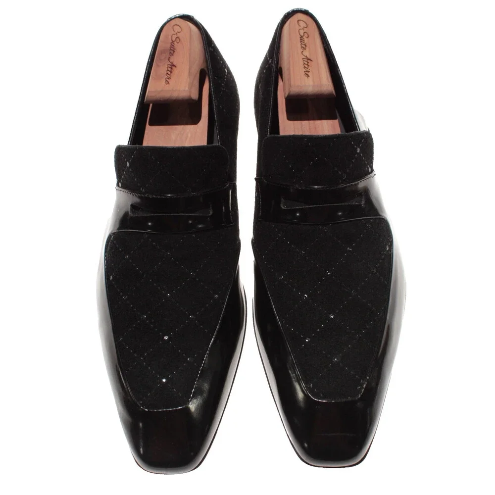 Mezlan NWD Formal Tuxedo Slip On Loafers Size 8 US in Black
